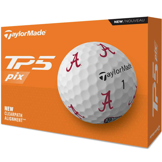 TaylorMade TP5 Pix NCAA Golf Balls