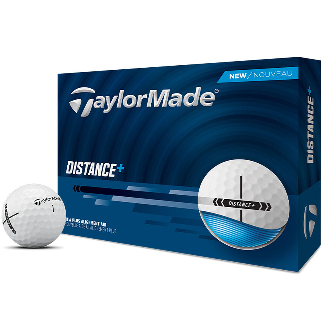 TaylorMade Distance+ White Golf Balls