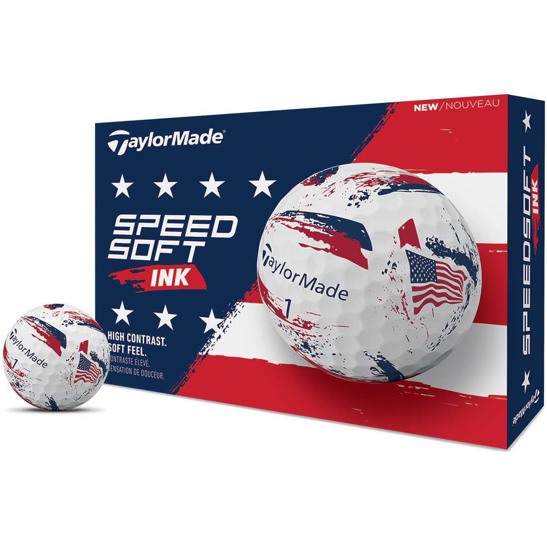 TaylorMade SpeedSoft Ink USA Golf Balls