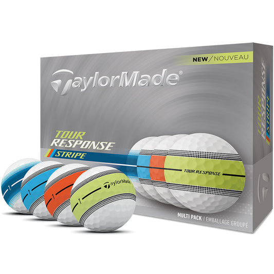 TaylorMade Tour Response Stripe Multi-Color Golf Balls
