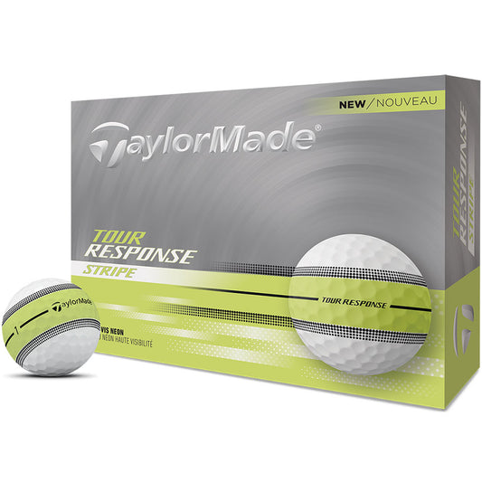 TaylorMade Tour Response Stripe Yellow Golf Balls