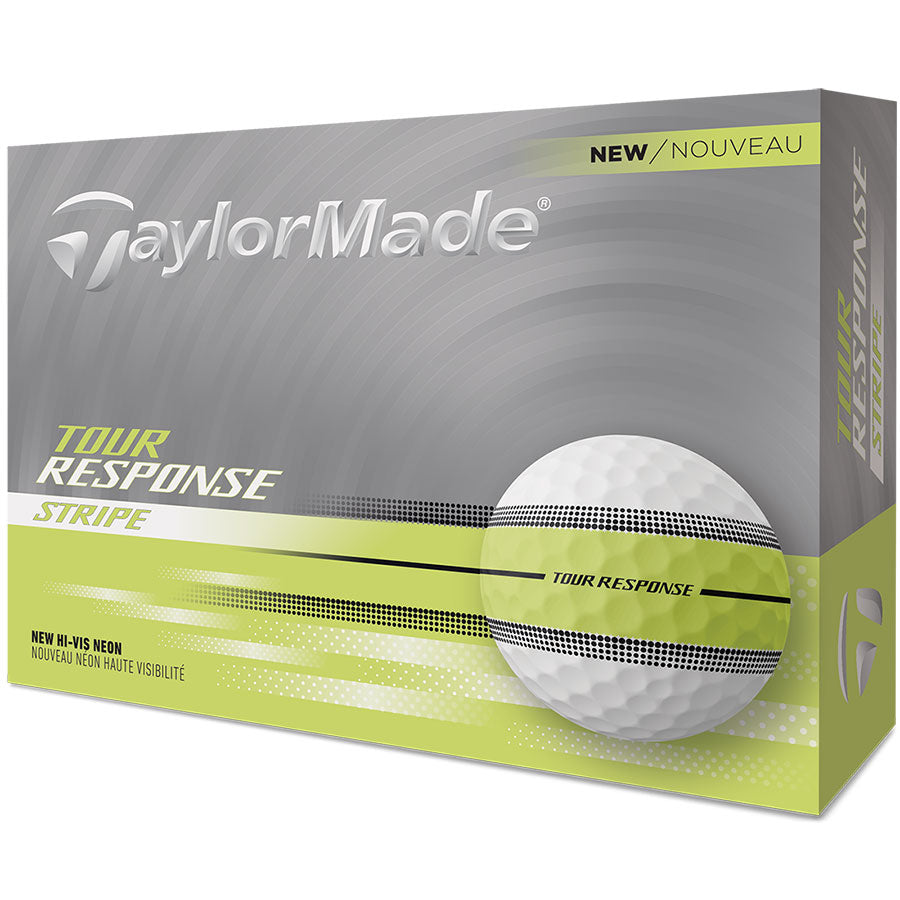 TaylorMade Tour Response Stripe Yellow Golf Balls