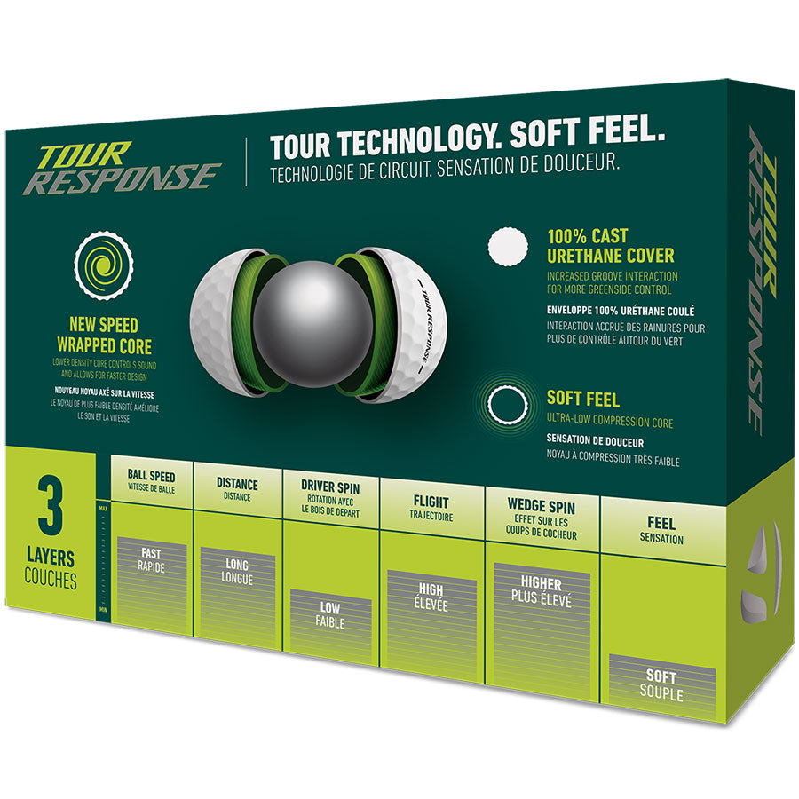 TaylorMade Tour Response White Golf Balls