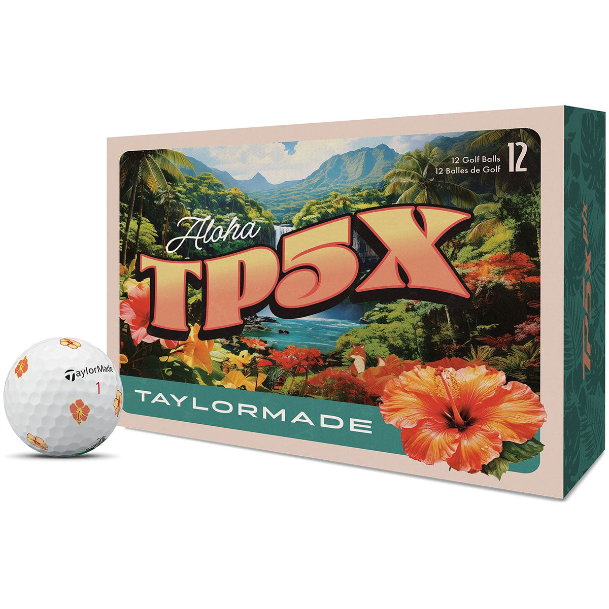 TaylorMade TP5x Pix Island Time Golf Balls