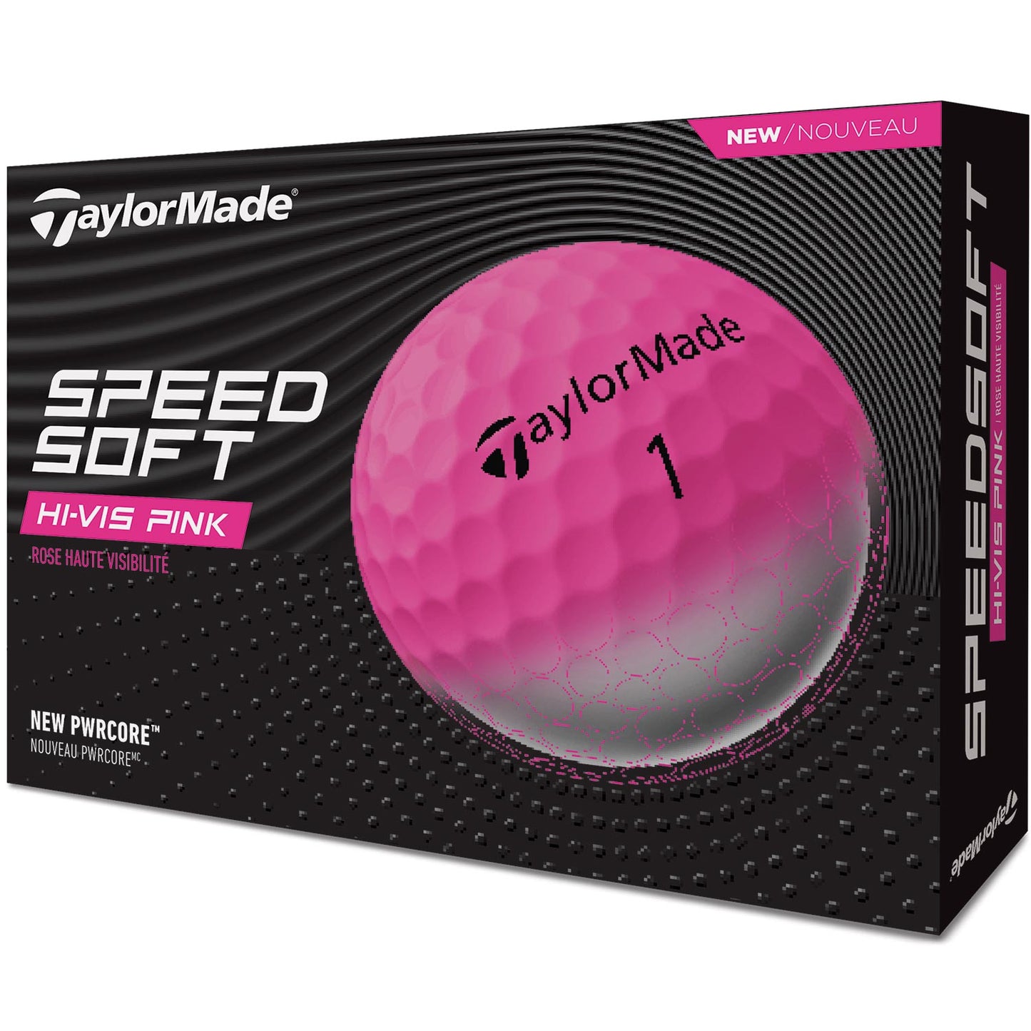 TaylorMade SpeedSoft Hi-Vis Pink Golf Balls