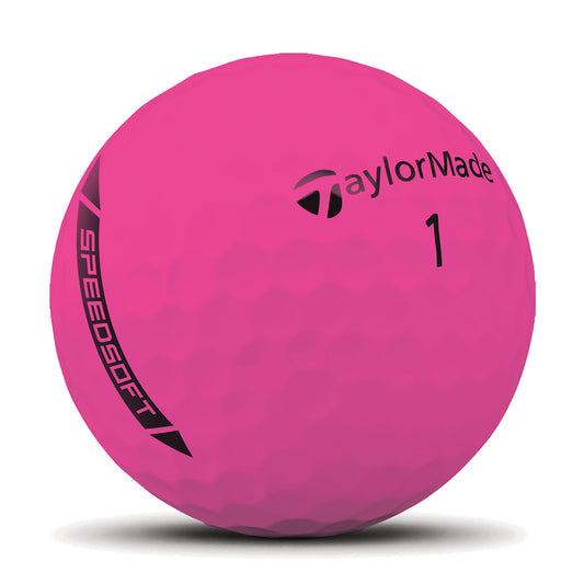 TaylorMade SpeedSoft Hi-Vis Pink Golf Balls