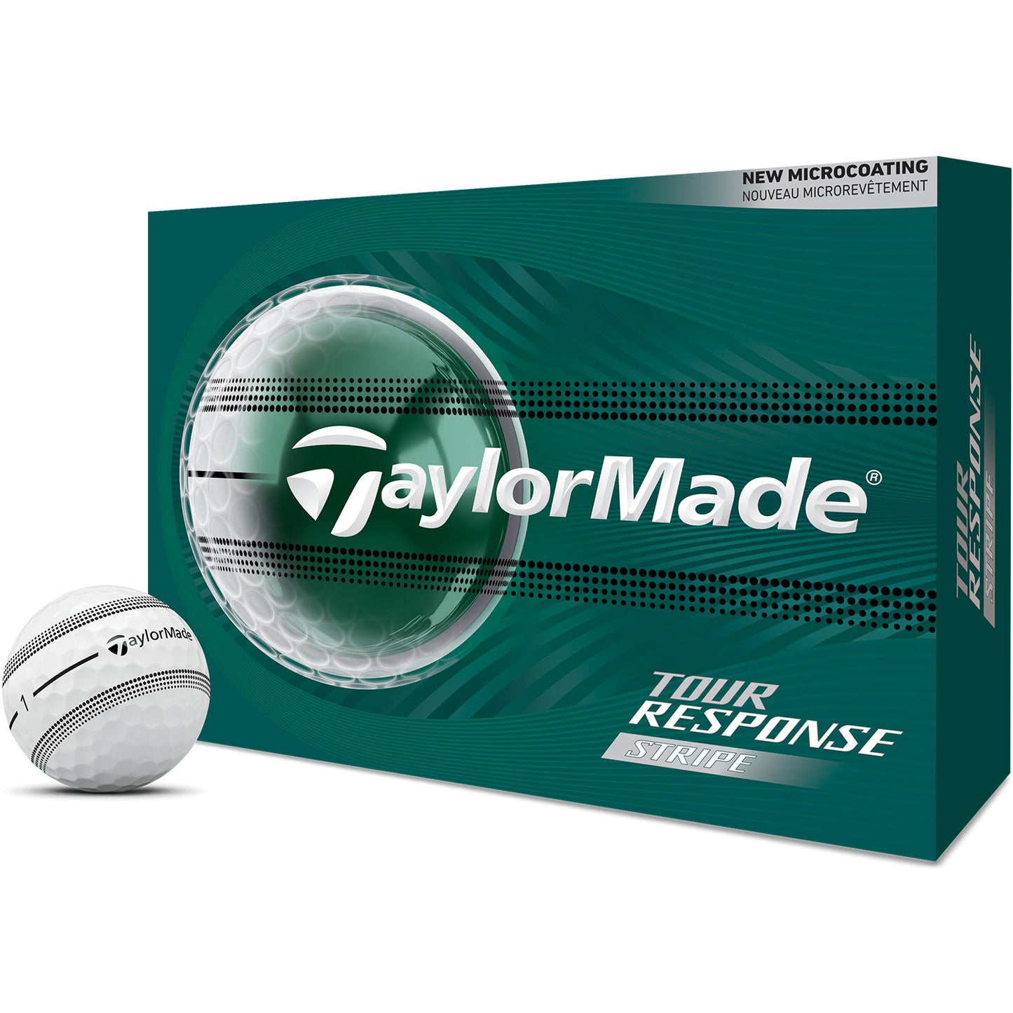 TaylorMade Tour Response Clear Stripe Golf Balls