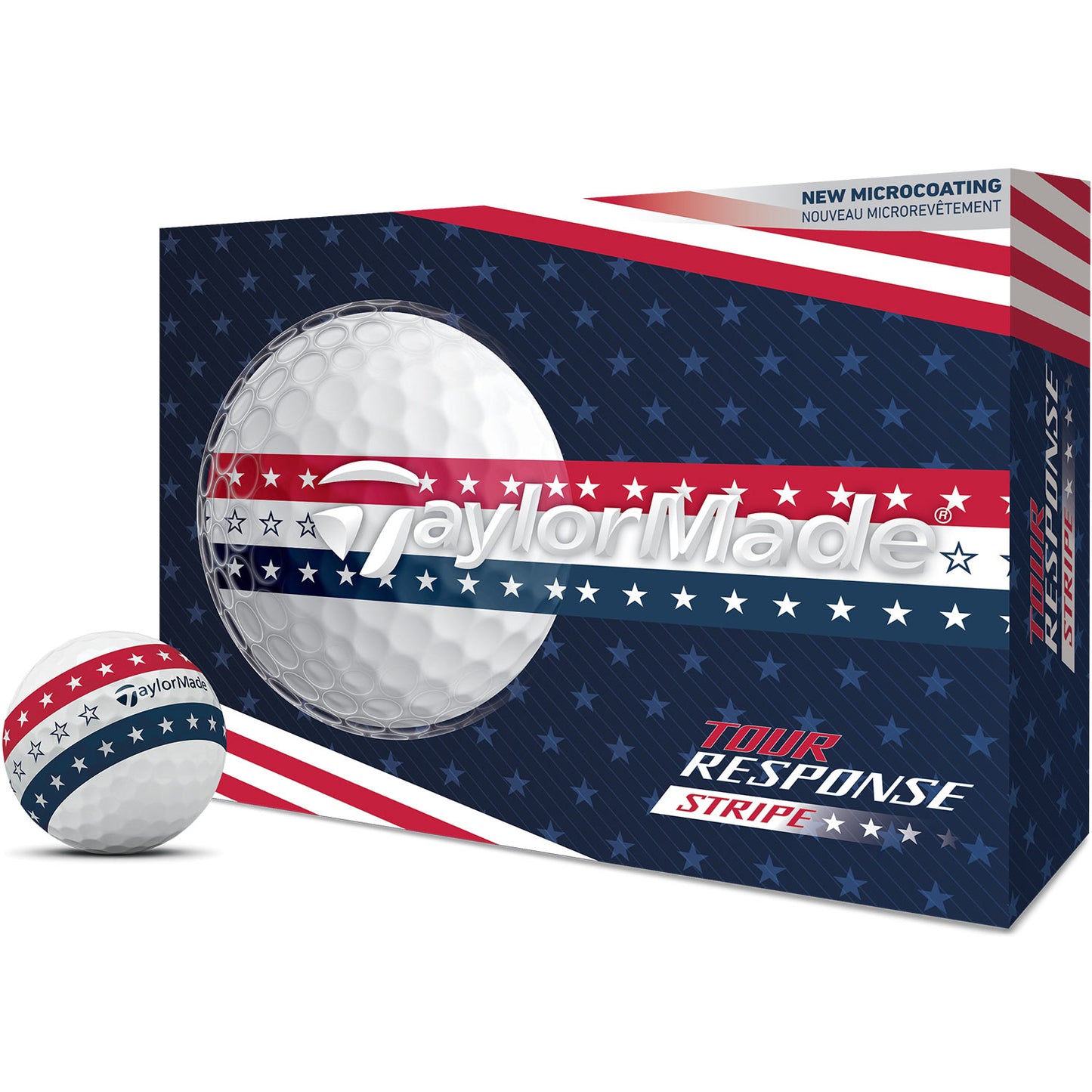 TaylorMade Tour Response USA Stripe Golf Balls