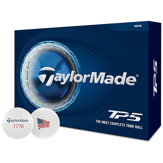 TaylorMade TP5 1776 USA Flag Golf Balls
