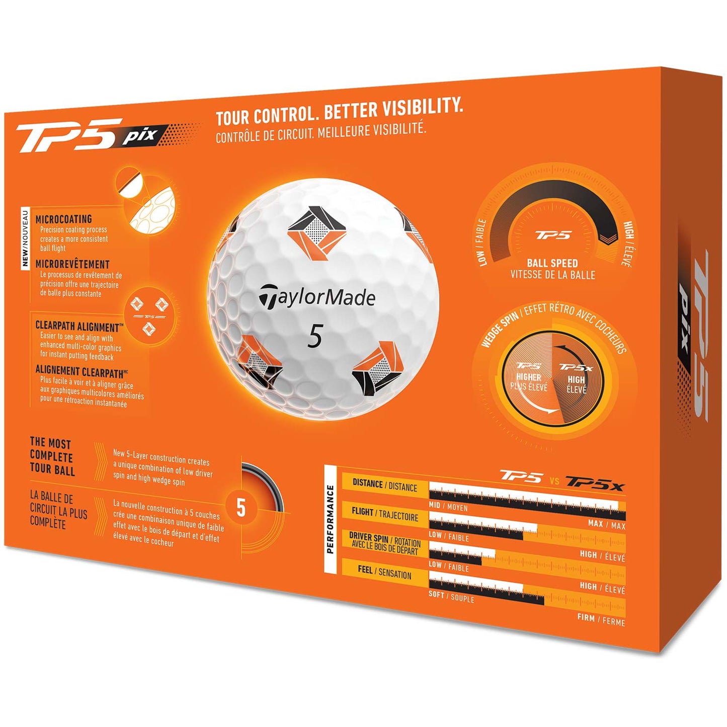 TaylorMade TP5 Pix Golf Balls