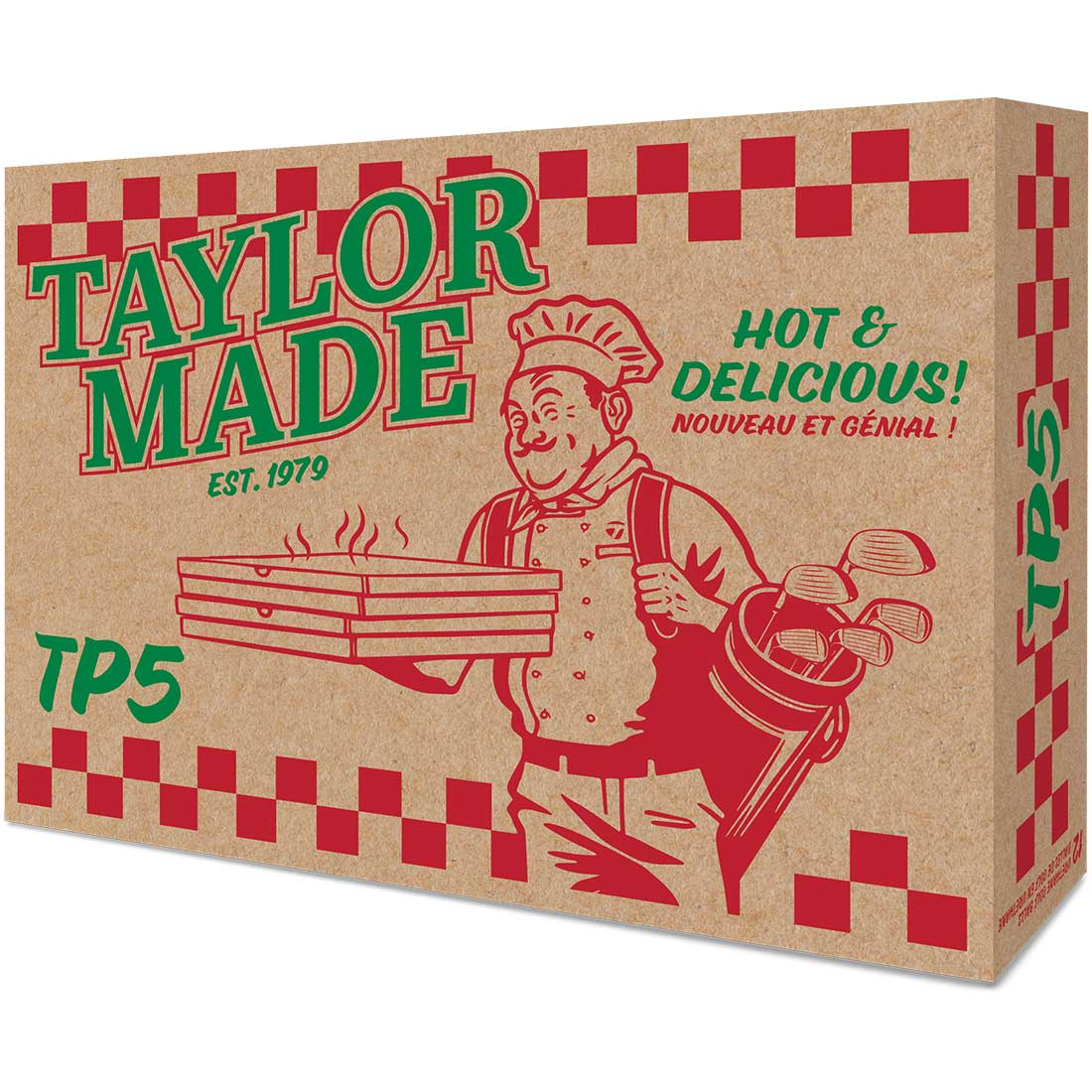 TaylorMade TP5 Pix Pizza Party Golf Balls