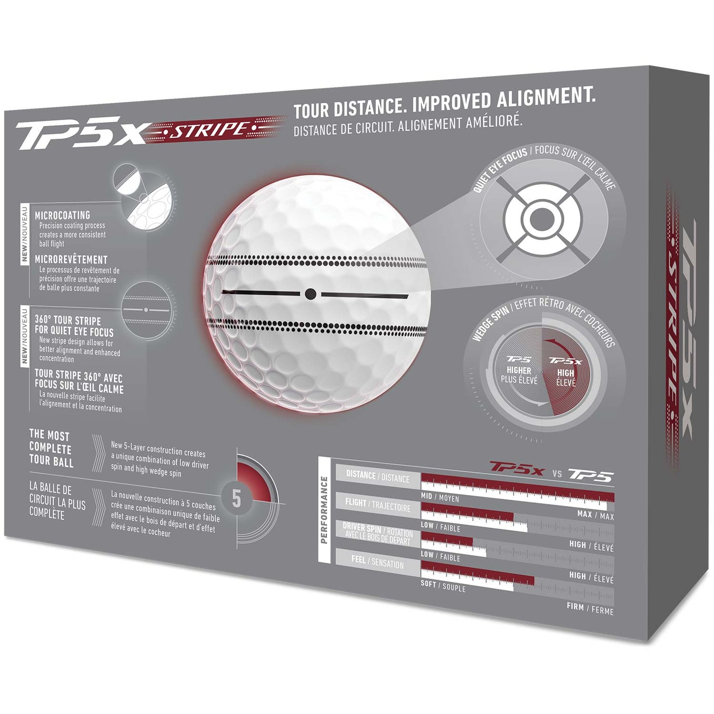 TaylorMade TP5x Stripe Golf Balls