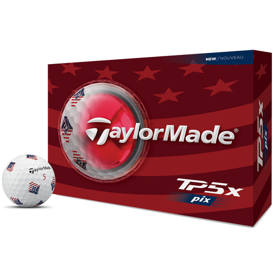 TaylorMade TP5x Pix USA Golf Balls