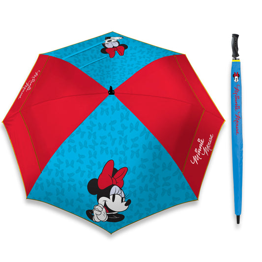 Team Effort Disney Minnie 62 Inch WindSheer Lite Golf Umbrella