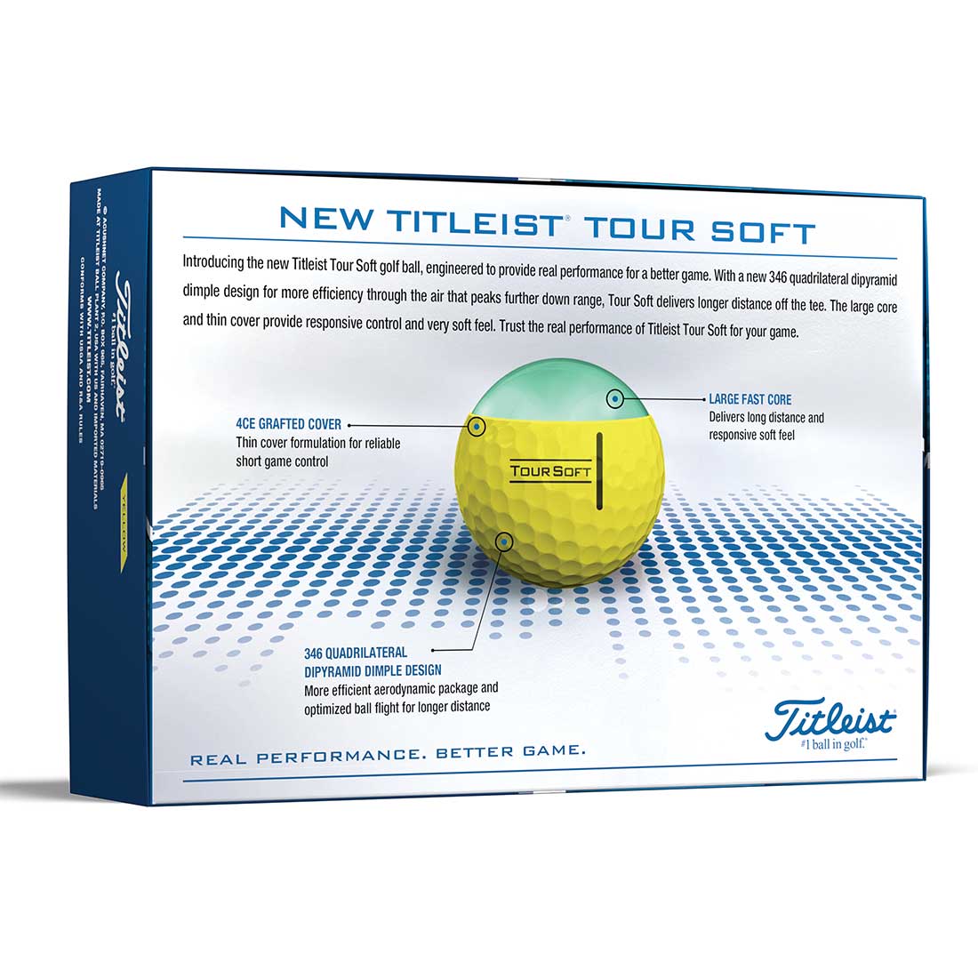 Titleist Prior Gen Tour Soft Yellow Golf Balls