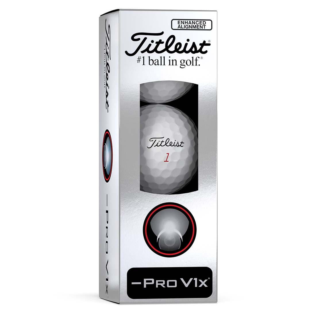 Titleist Pro V1x -Left Dash Enhanced Alignment Golf Balls