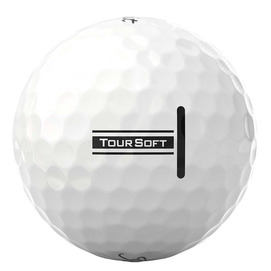 Titleist 2024 Tour Soft Logo Overrun White Golf Balls