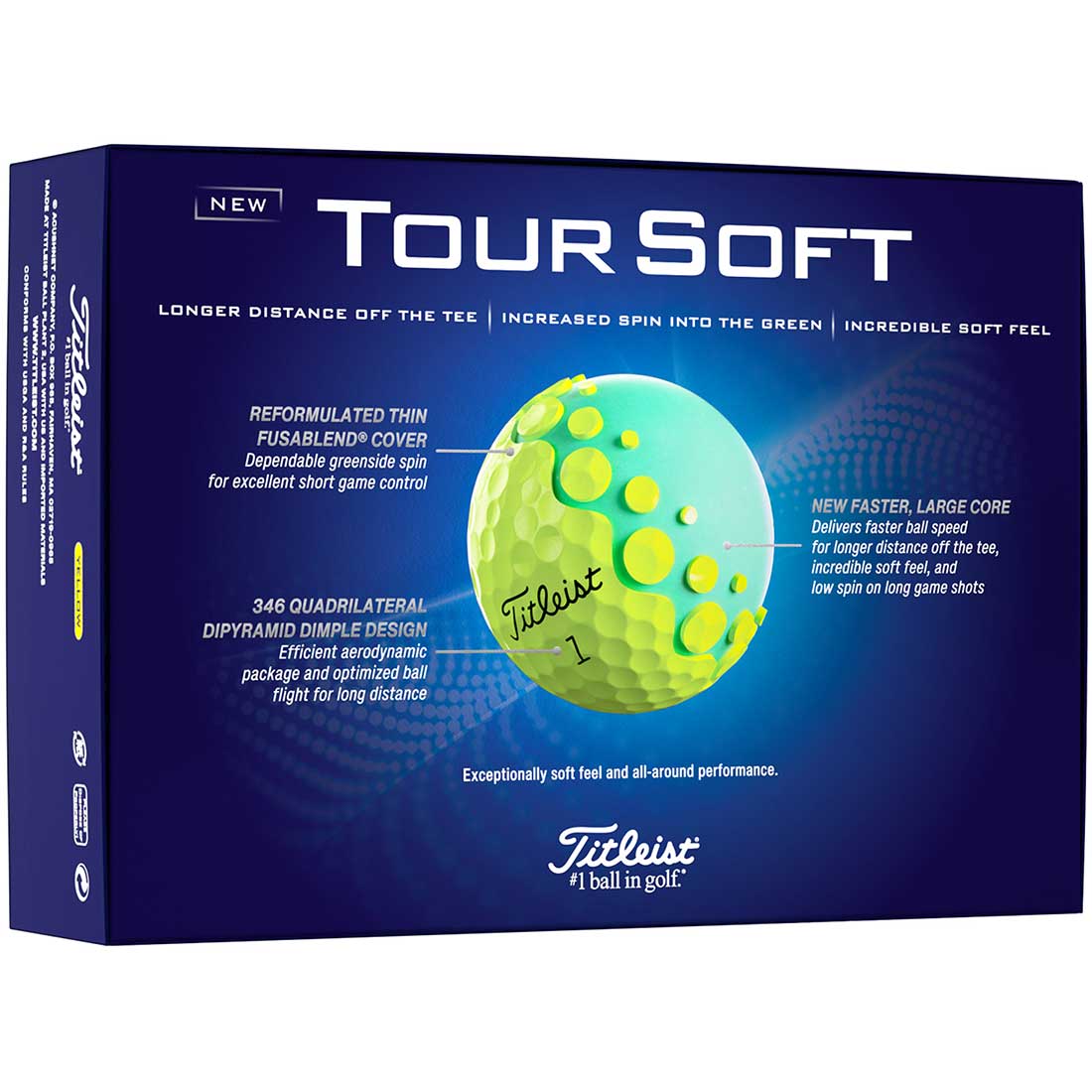 Titleist Tour Soft Yellow Golf Balls