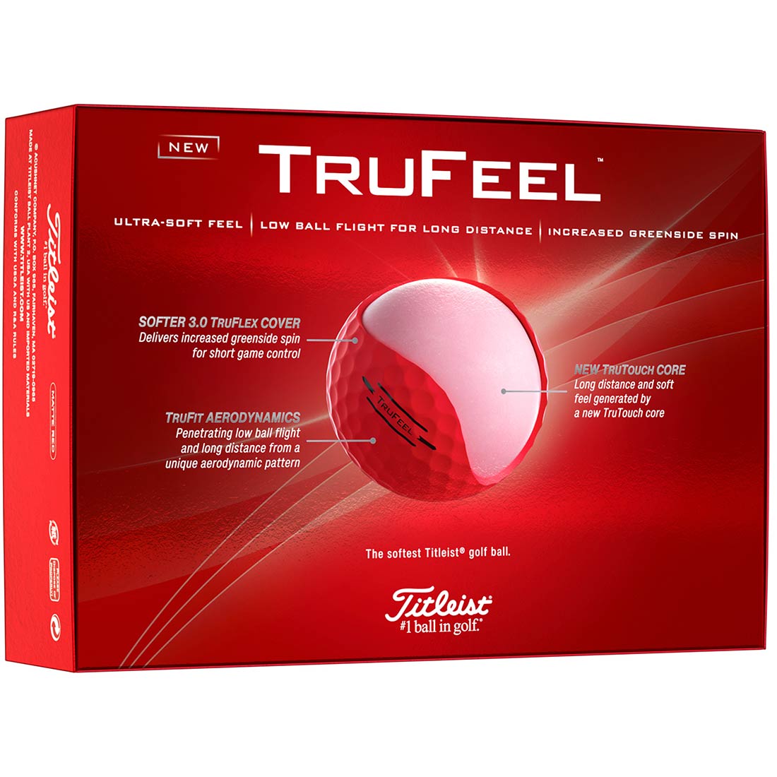 Titleist 2024 TruFeel Red Golf Balls – Golf Discount