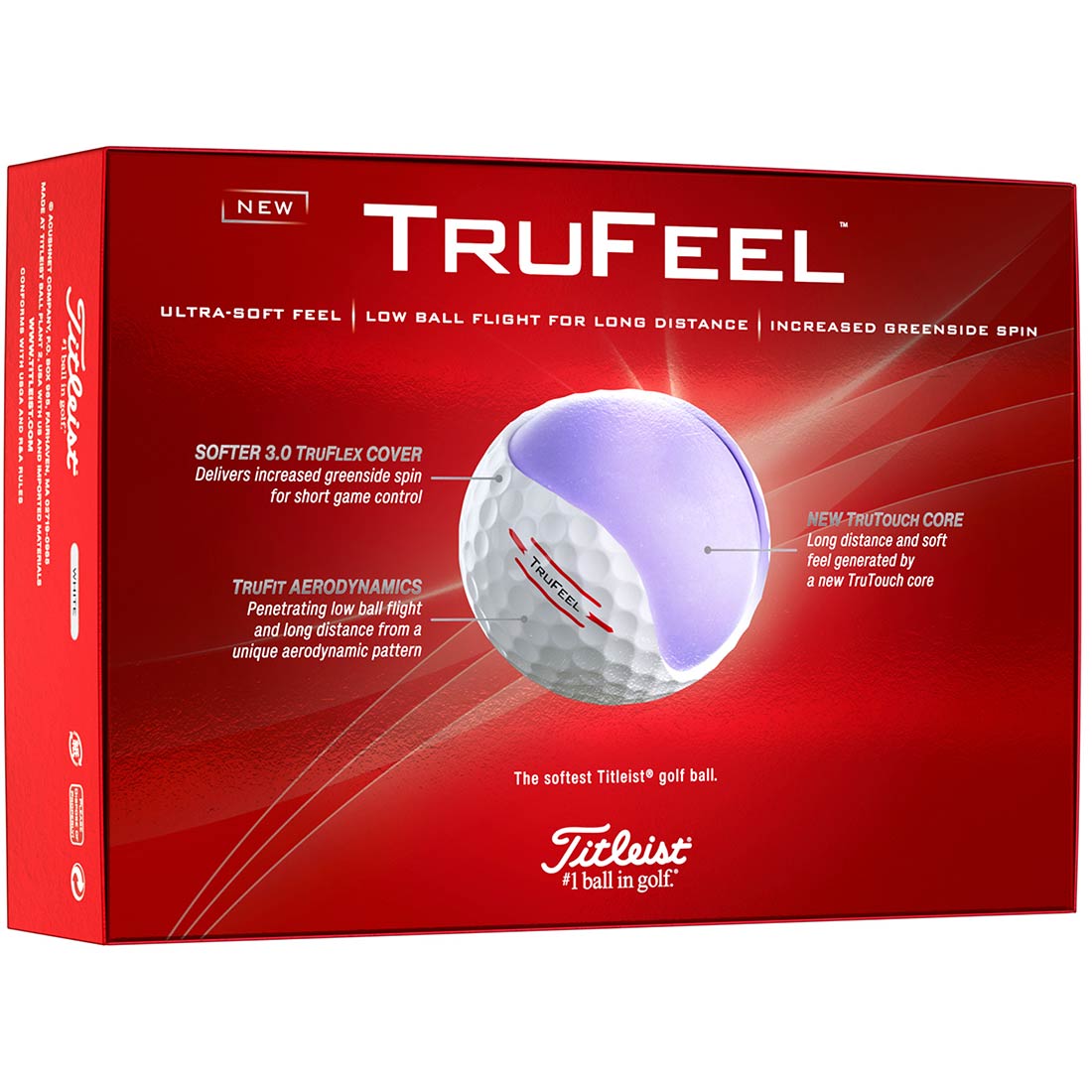 Titleist TruFeel White Golf Balls
