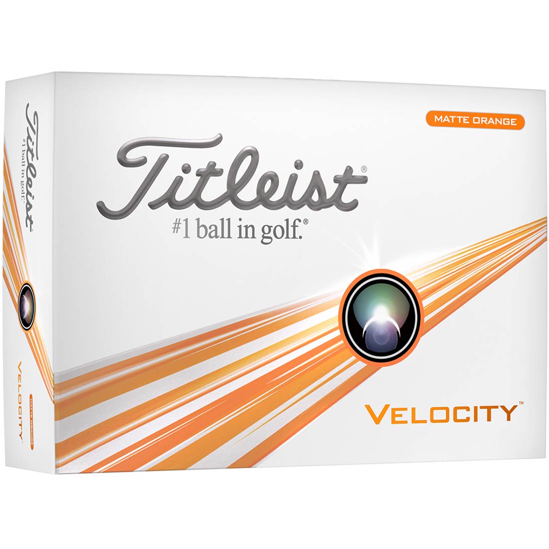 Titleist Velocity Matte Orange Golf Balls