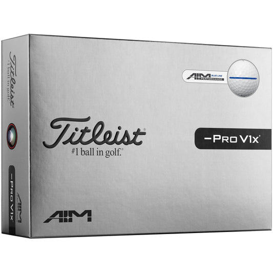 Titleist Pro V1x Left Dash Aim Performance Blue Line Golf Balls