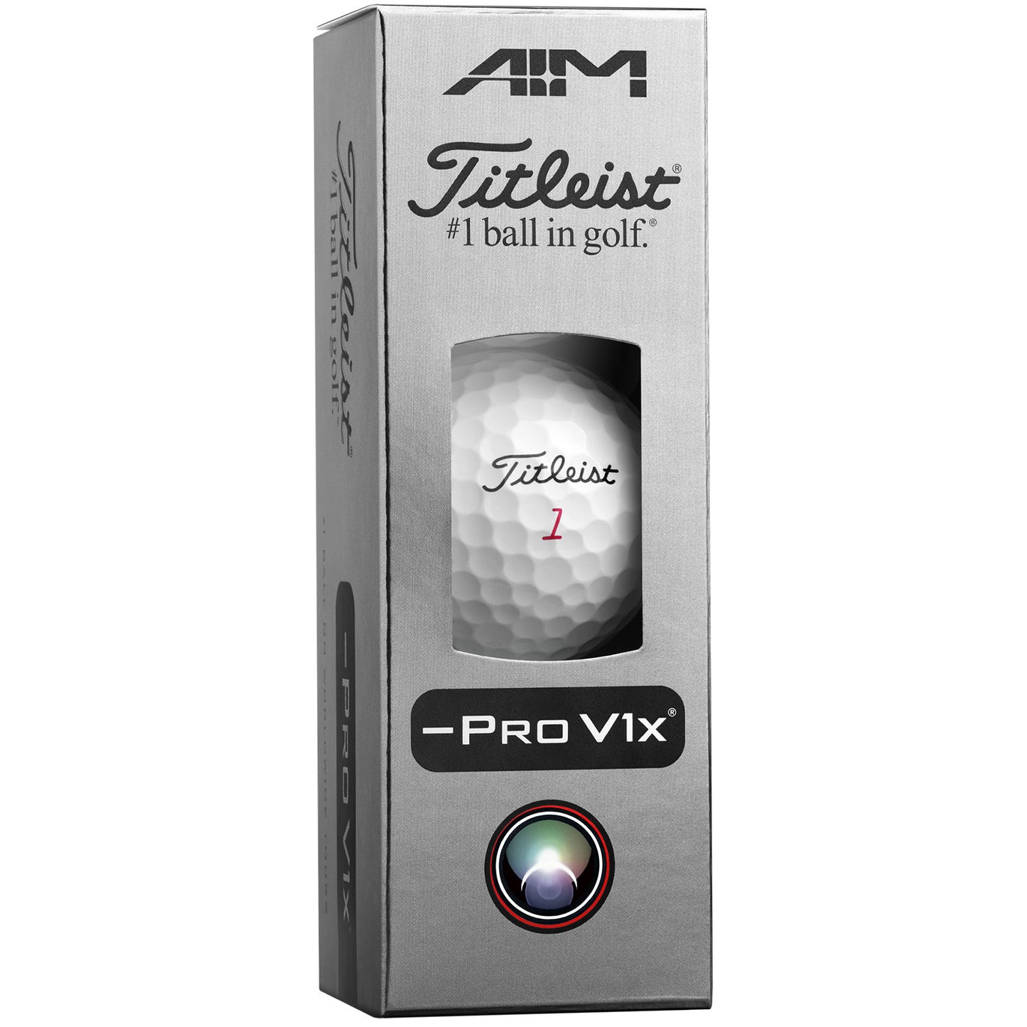Titleist Pro V1x Left Dash Aim Performance Pink Line Golf Balls