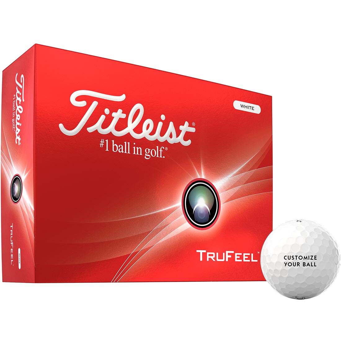 Titleist TruFeel Yellow Personalized Golf Balls