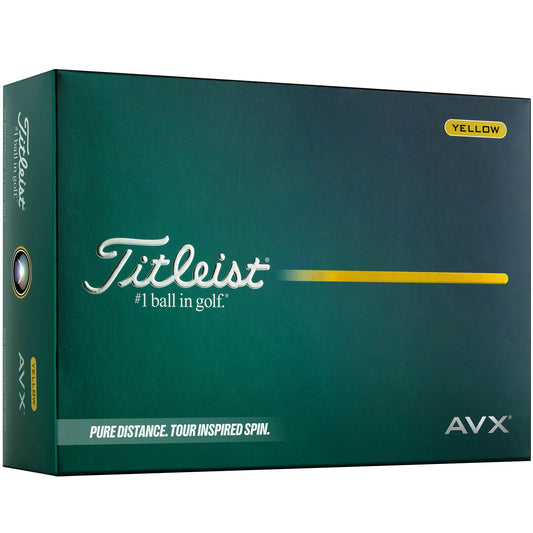Titleist AVX Yellow Golf Balls