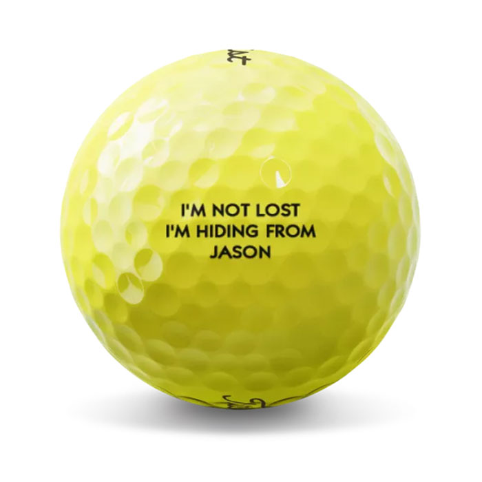 Titleist TruFeel Yellow Personalized Golf Balls