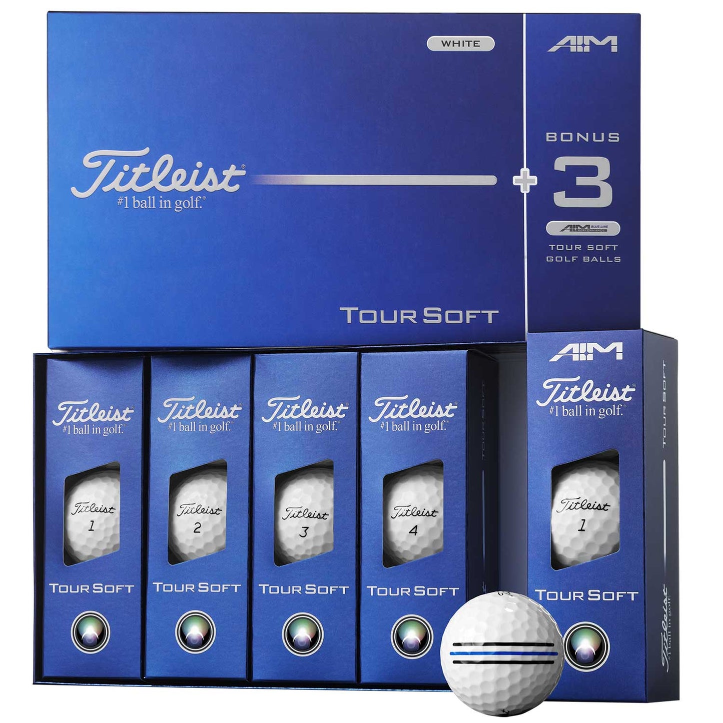 Titleist Tour Soft Specialty Dozen-Plus Pack Golf Balls