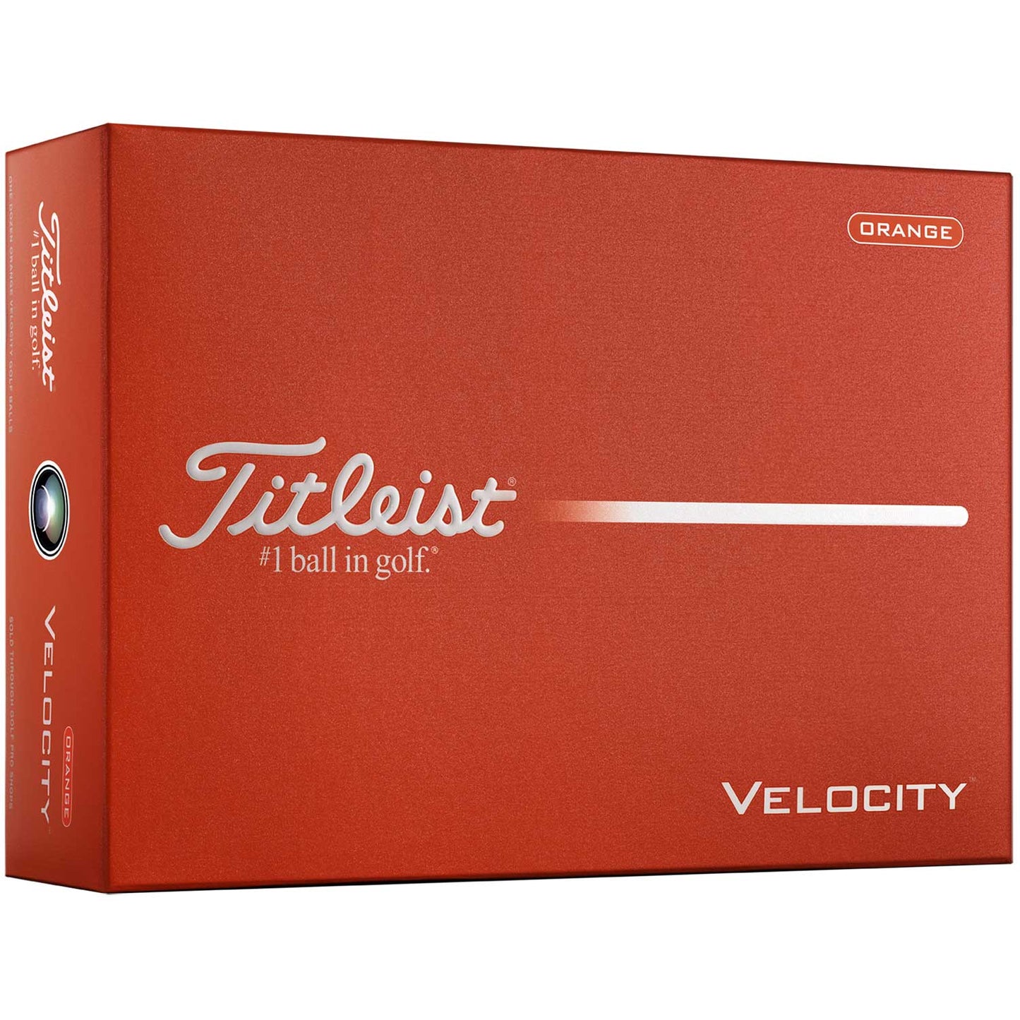 Titleist Velocity Matte Orange Personalized Golf Balls