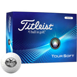 Titleist 2024 Tour Soft Logo Overrun White Golf Balls