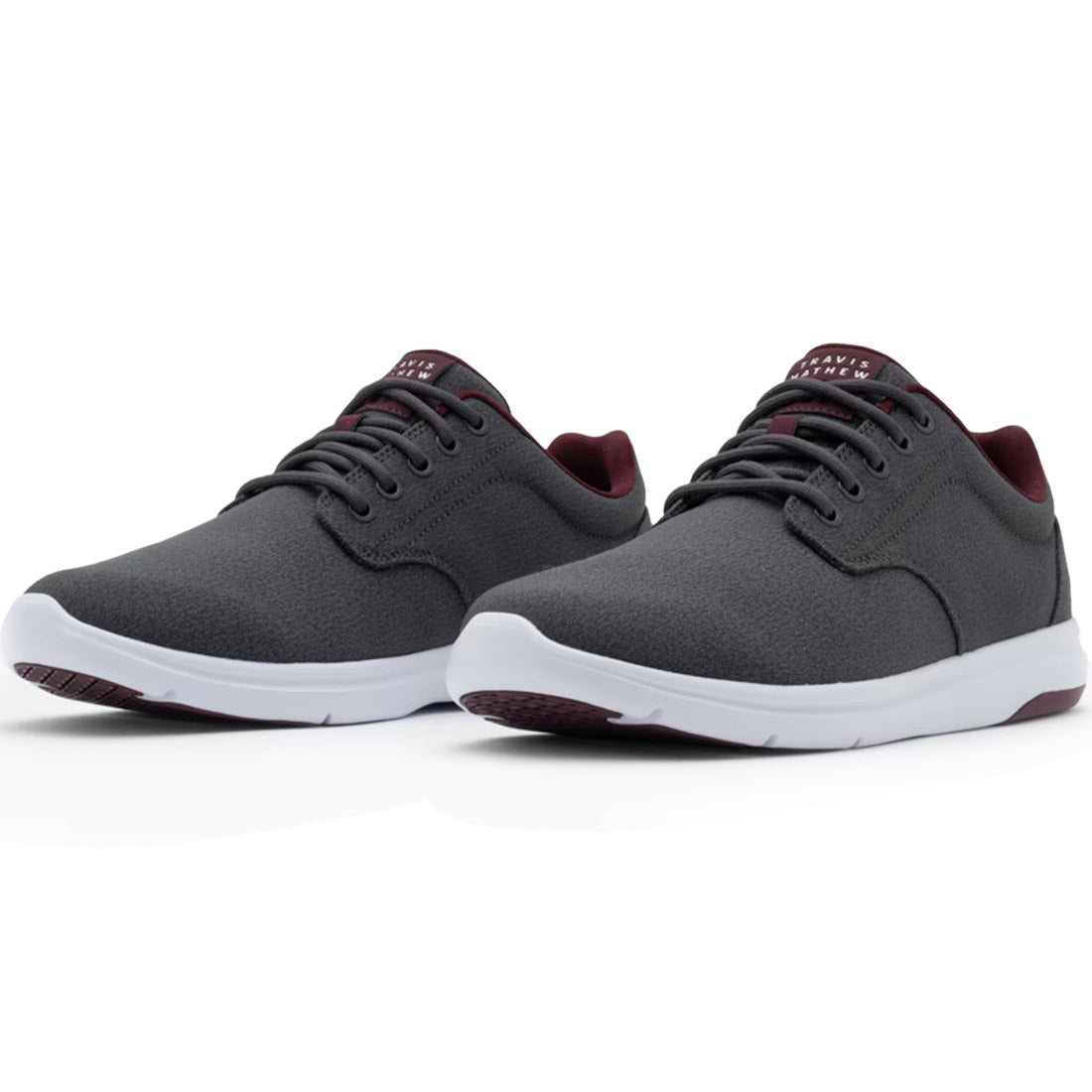 TravisMathew The Daily 2 Woven Golf Shoes Heather Grey Pinstripe