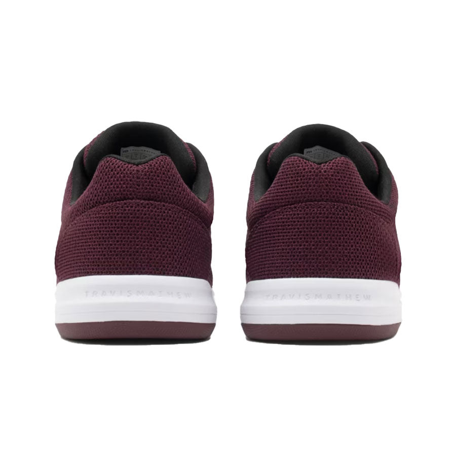 TravisMathew The Daily 2 Knit Golf Shoes Heather Winetasting