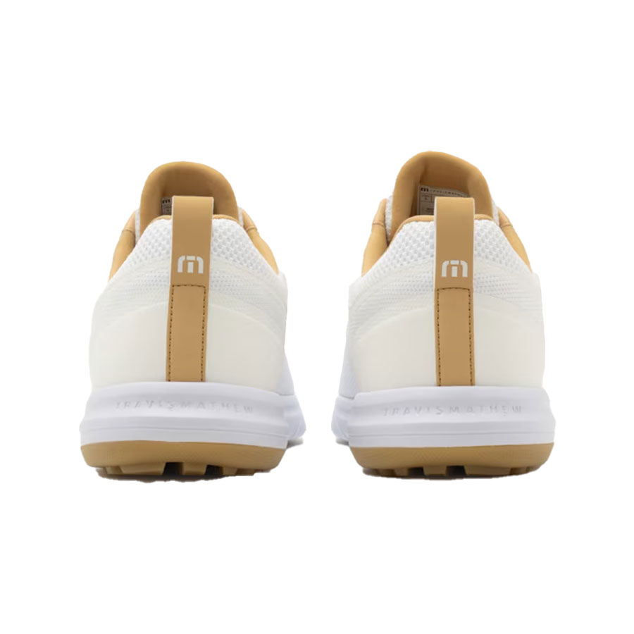 TravisMathew The Daily Pro Hybrid Golf Shoes White/Gum
