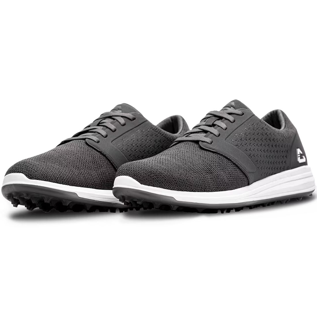 TravisMathew Cuater The Moneymaker Spikeless Golf Shoes Heather Grey Pinstripe