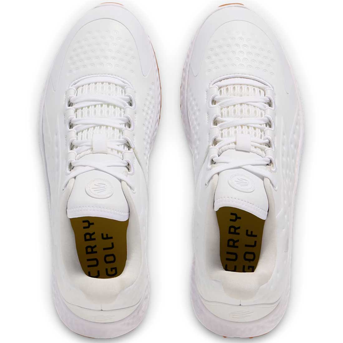 Under Armour Curry 1 Golf Shoes White/Gum – Golf Discount