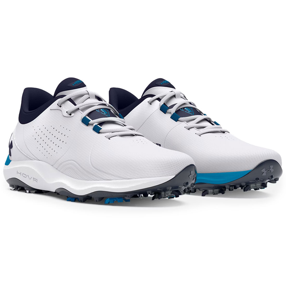 Under Armour Drive Pro Golf Shoes White/Blue – Golf Discount