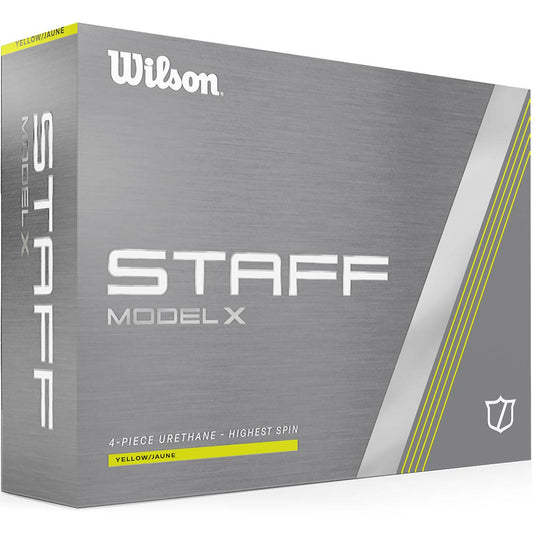 Wilson Staff Model X Yellow Personalized Golf Balls