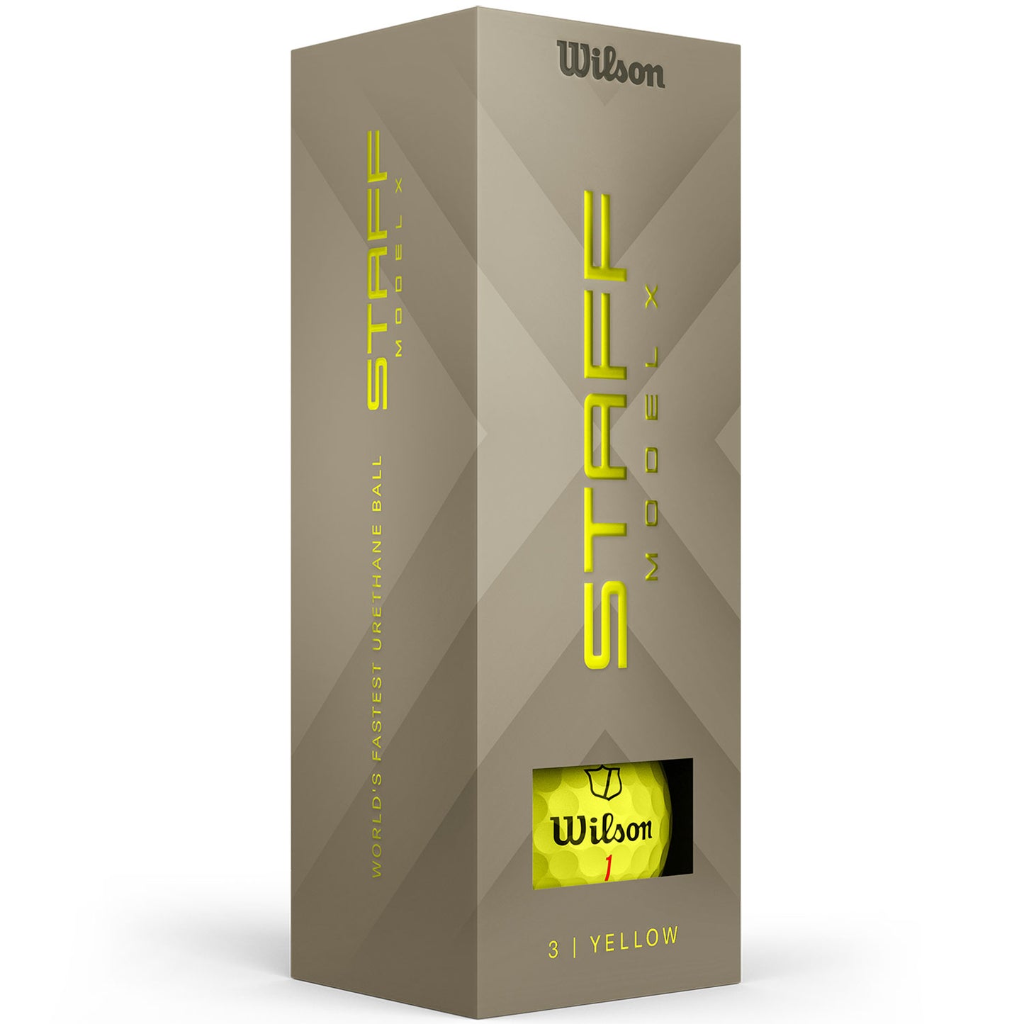 Wilson Staff Model X Yellow Personalized Golf Balls